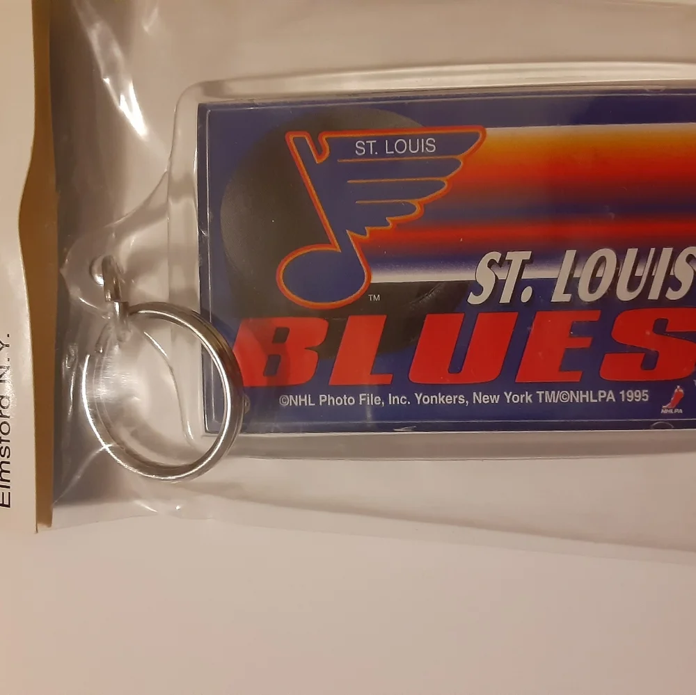 1995 NHL Hockey Key Chain St. Louis Blues Wayne Gretzky Brand New In Package